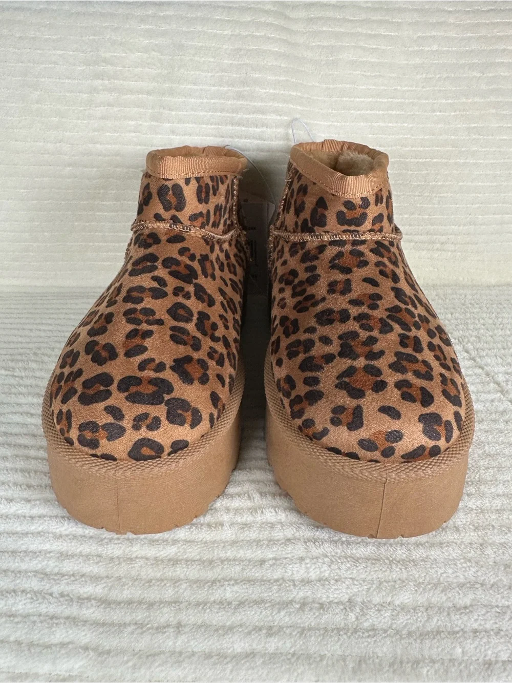 Olivia & Kate Little Girls Stormy Leopard Platform Booties NWT Size 1